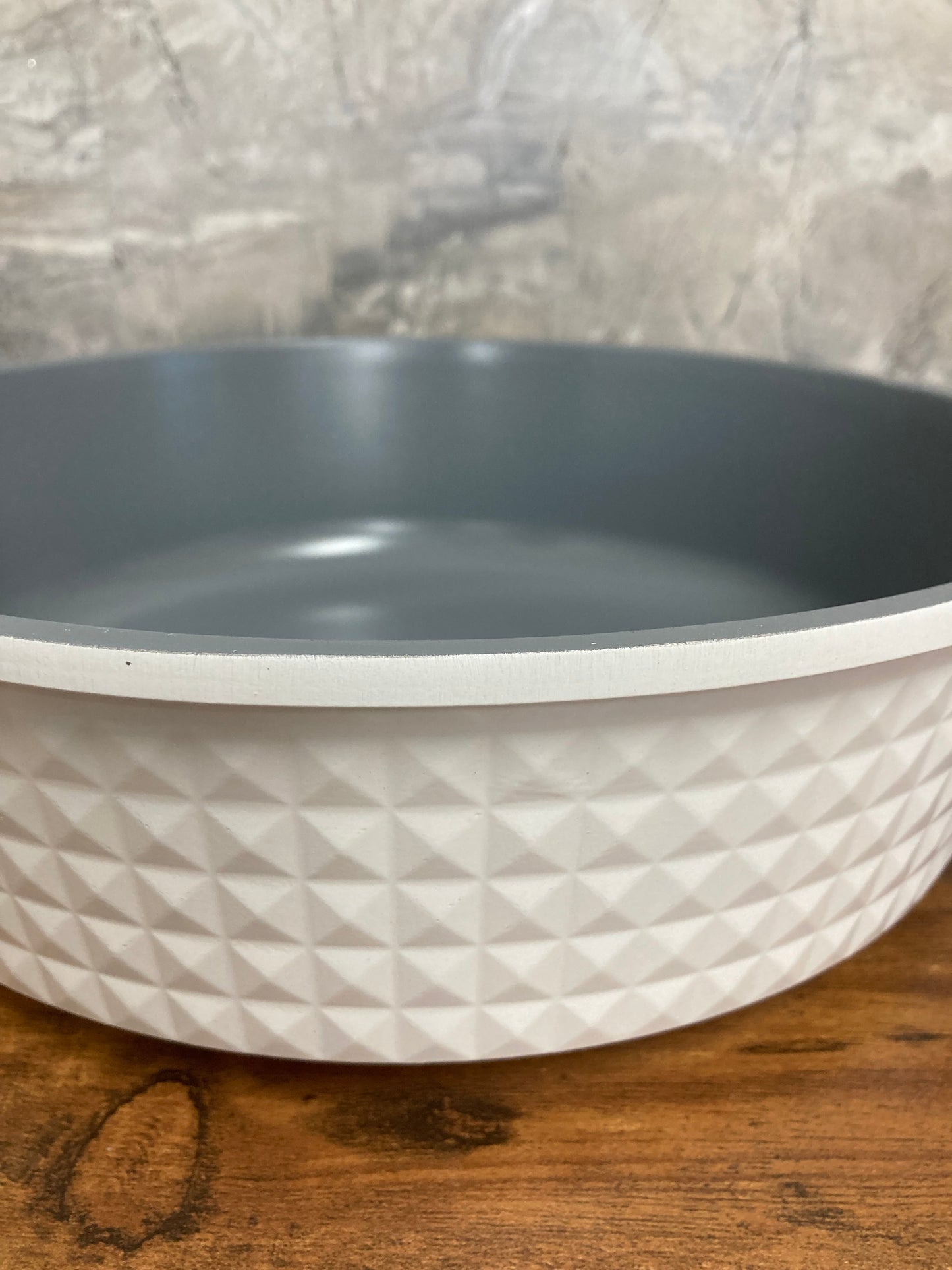 White Cooking frying pan Low pot 28 cm (approx 4.5 QT)Cast Aluminum Stock pot ,Non Stick Ceramic Coated 0% PTFE 0% PFOA Kitchen stove oven.