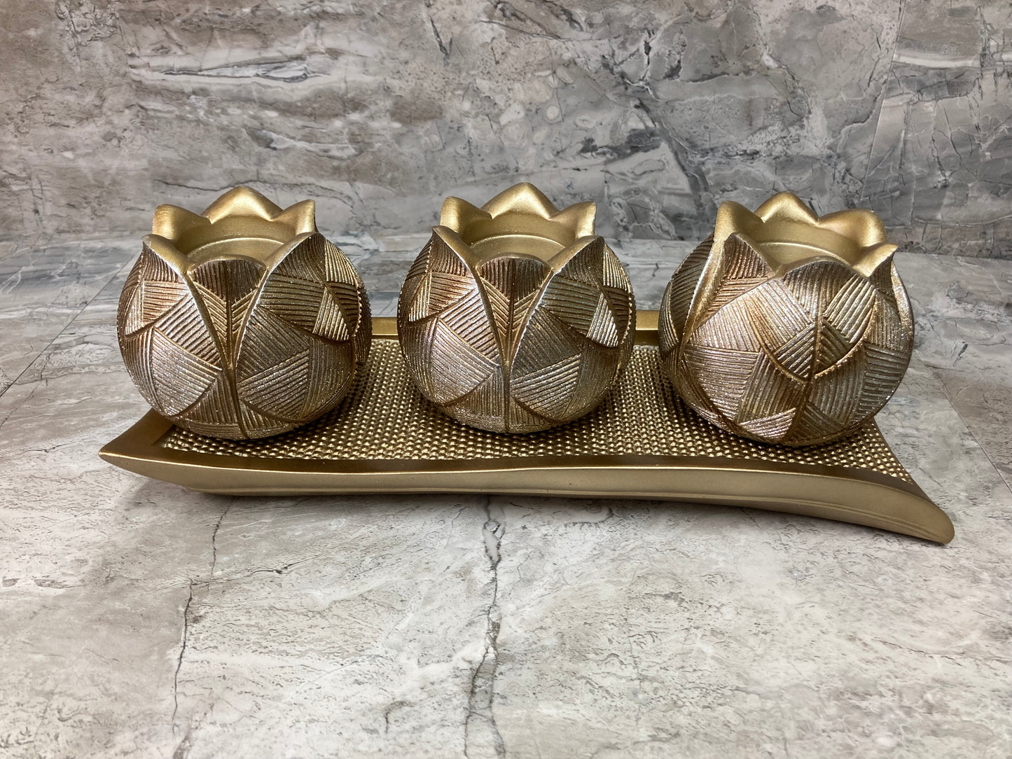 Elegant and Stylish Decorative Vase with Square shape base.Poly Resin.