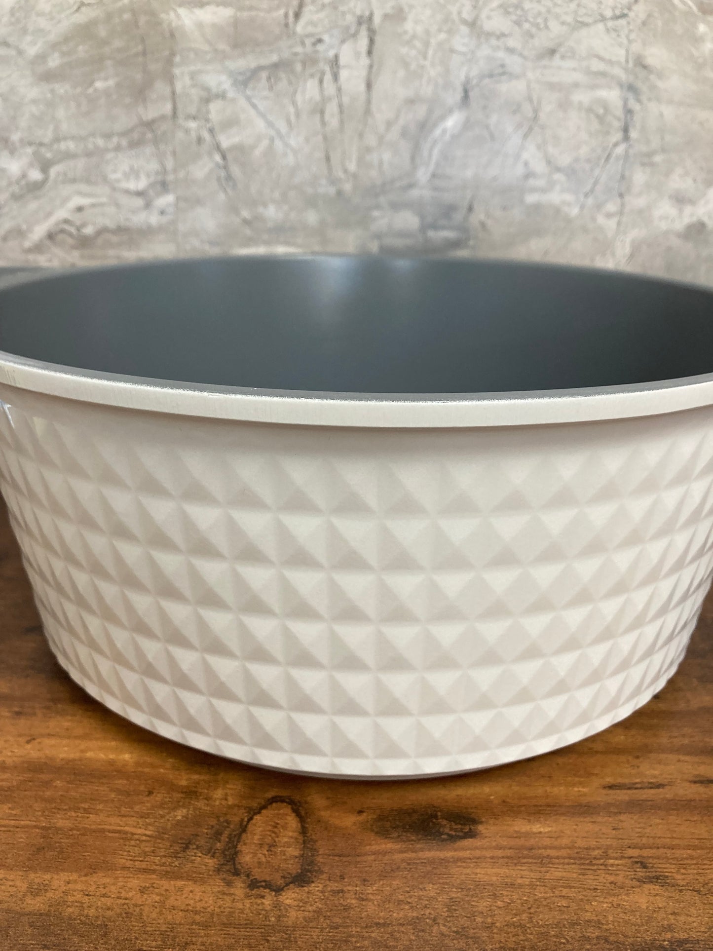 White Cooking Pot 28 cm (approx 10 QT)Cast Aluminum Stock pot ,Non Stick Ceramic Coated 0% PTFE 0% PFOA Kitchen stove oven.